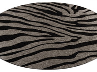 Rond vloerkleed Serengeti Zebra - Floorpassion X Fred