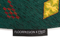 Rond vloerkleed Bolivian Etis Smaragd Green - Floorpassion X Fred