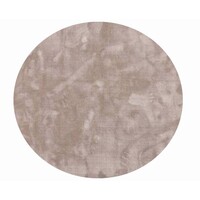 Floorpassion Sandro 21- Rond hoogpolig vloerkleed in  Grijs