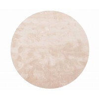 Floorpassion Sandro 11 - Rond hoogpolig vloerkleed in Ivory White