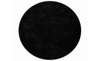 Sandro 25 - Rond hoogpolig vloerkleed Carbon Black