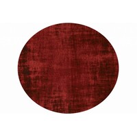 Floorpassion Réal 44 - Rond Vintage Vloerkleed Karmijn Rood