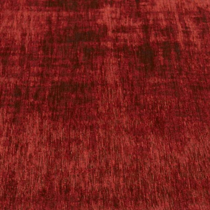 Réal 44 - Rond Vintage Vloerkleed Karmijn Rood