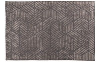Velours grijs geometrisch vloerkleed - Romain  23 Grey