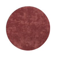 Floorpassion Sandro 63  - Rond hoogpolig vloerkleed in Barn Red