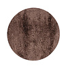 Floorpassion Dime 23- Rond Hoogpolig velours vloerkleed in Chocolate Grey