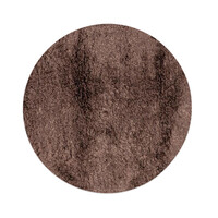 Floorpassion Dime 23- Rond Hoogpolig velours vloerkleed in Chocolate Grey