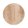 Floorpassion Dime 12- Rond Hoogpolig vloerkleed in Beige/Zand