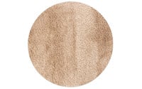 Dime 12- Rond Hoogpolig vloerkleed in Beige/Zand