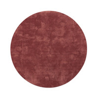 Floorpassion Sandro 44  - Rond hoogpolig vloerkleed in Oudroze