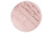 Hampton Soft Pink 42 - Rond hoogpolig vloerkleed