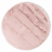 Fred van Leer Hampton Soft Pink 42 - Rond hoogpolig vloerkleed