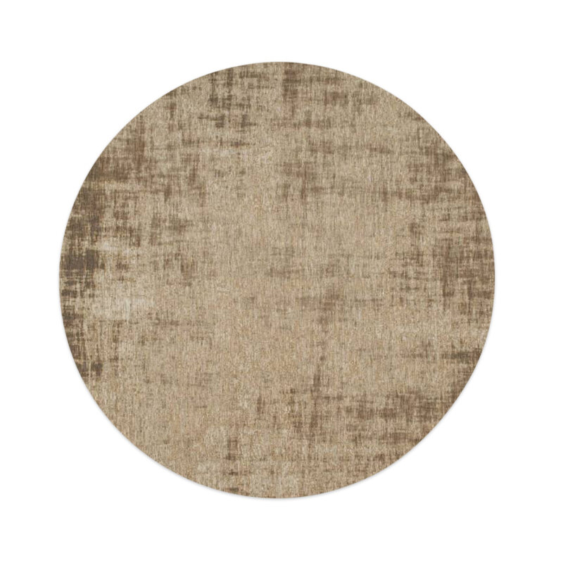 Réal 15 - Rond Vintage Vloerkleed beige