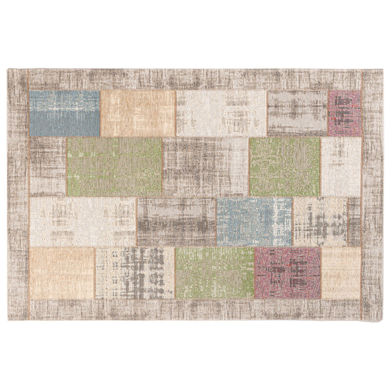 Enzo 92 - Vintage vloerkleed in mix pastel tinten