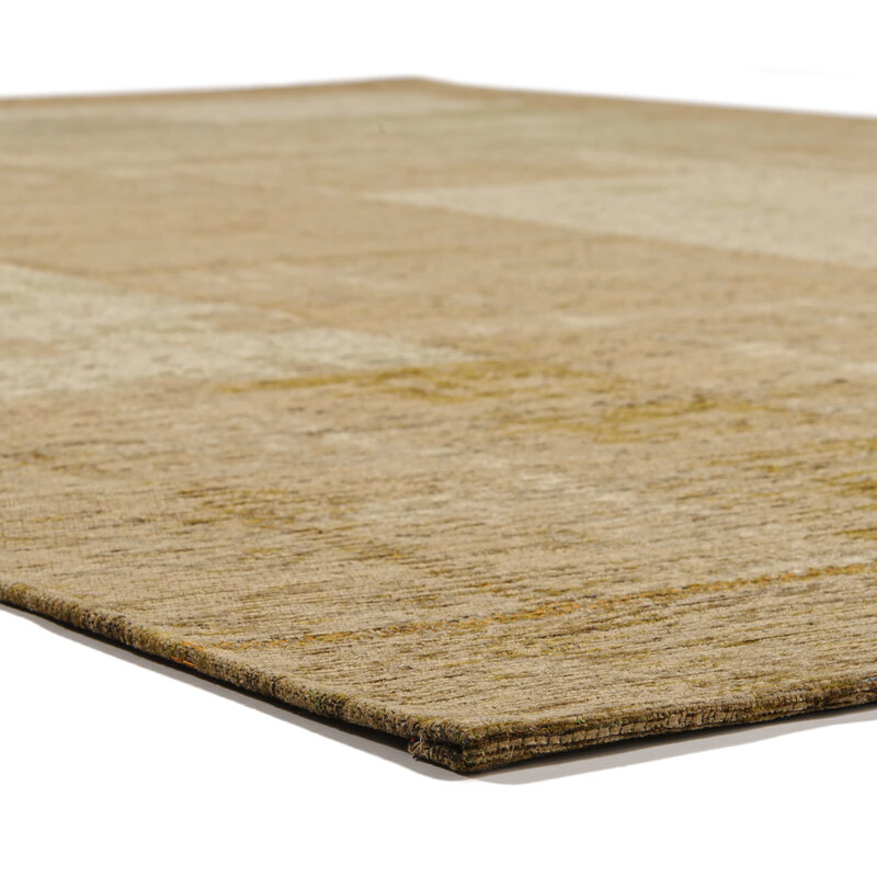 Enzo 56 - Vintage vloerkleed olijfgroene tinten