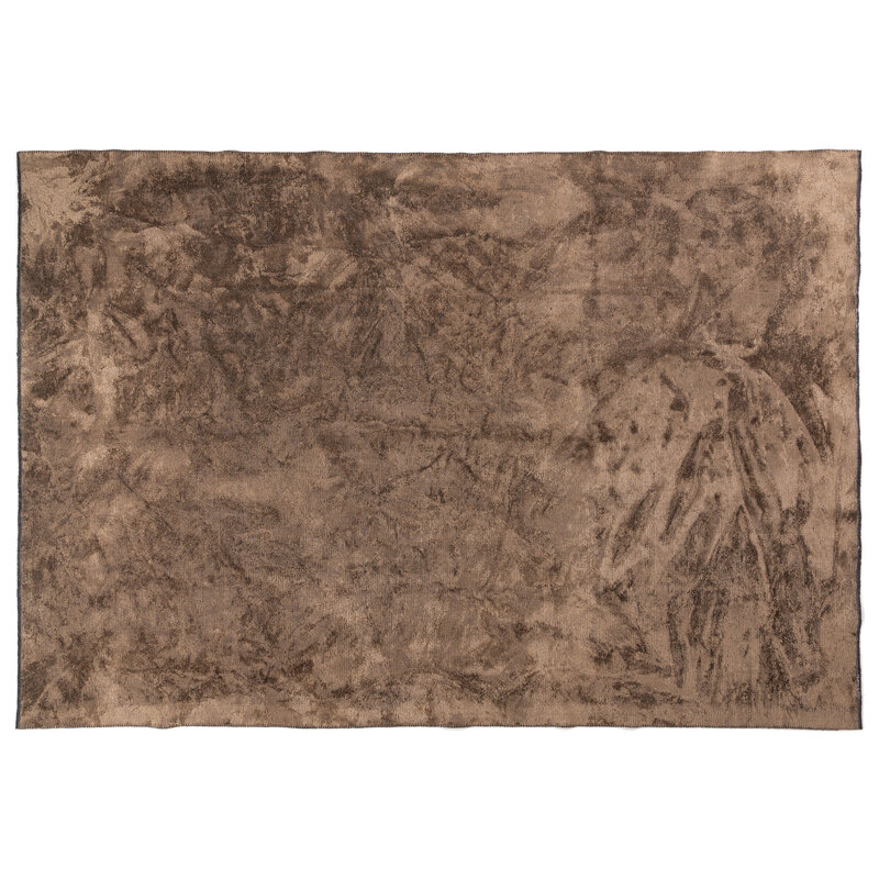 Velours vintage vloerkleed - Royce 18 donkerbruin