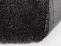 Ross 27 - Hoogpolig vloerkleed in zwart en antraciet