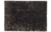 Ross 27 - Hoogpolig vloerkleed in zwart en antraciet