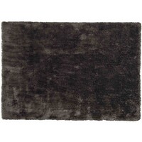 Floorpassion Ross 27 - Hoogpolig vloerkleed in zwart en antraciet