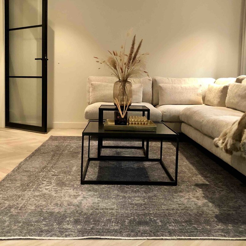 Fonda 23- Vintage Vloerkleed Grijs