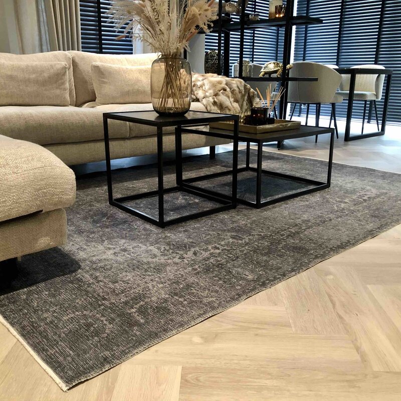 Fonda 23- Vintage Vloerkleed Grijs