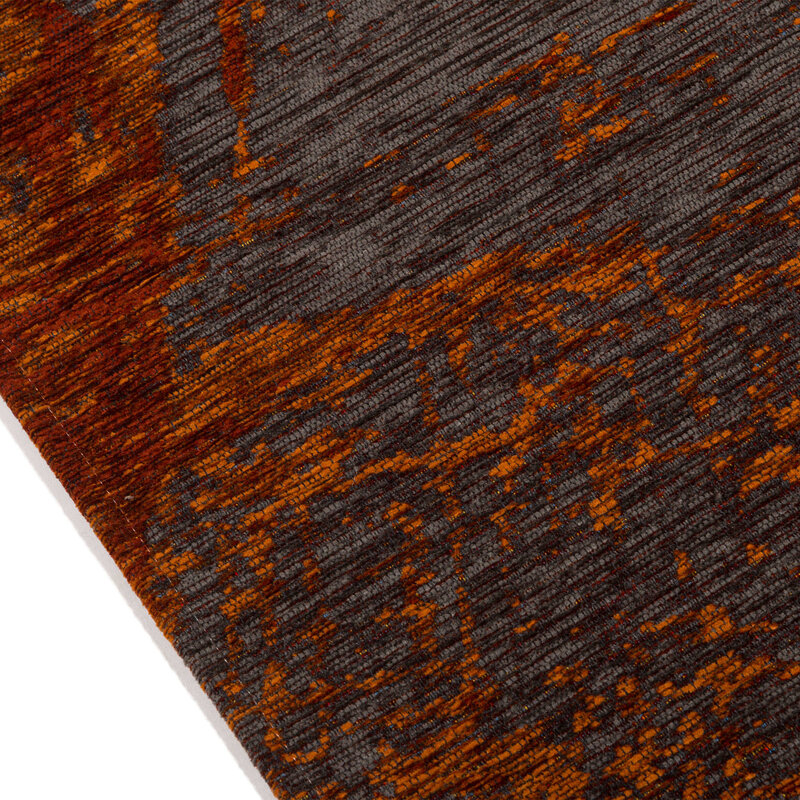 Jairo 63 - Vintage vloerkleed in terra kleurstelling