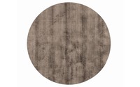 Crushed Velvet 18 - Rond vloerkleed viscose in Tin Grey