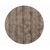 Mart Visser Crushed Velvet 18 - Rond vloerkleed viscose in Tin Grey