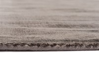 Crushed Velvet 18 - Rond vloerkleed viscose in Tin Grey