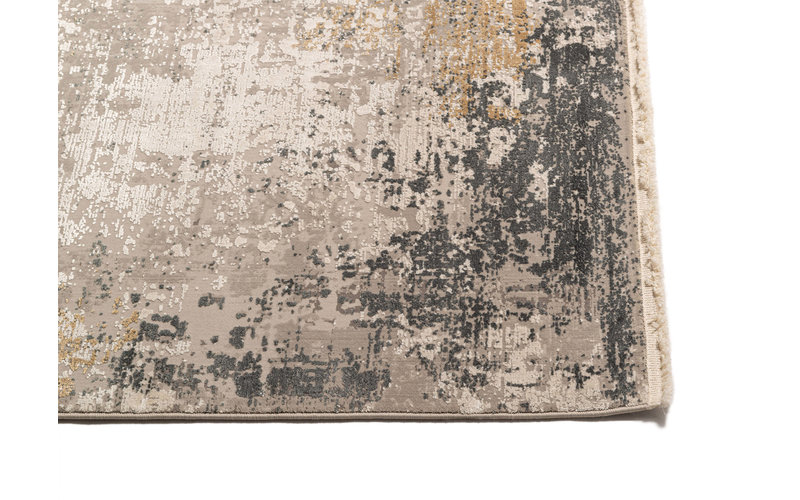 Finesse 69 - Exclusief vintage tapijt in grijs/beige mix