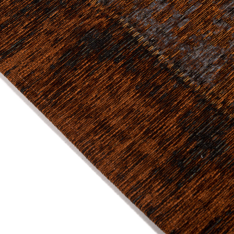 Enzo 65 - Prachtig vintage vloerkleed in  Terra Brique kleurstelling