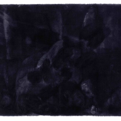 Fred van Leer Hampton Dark Blue 36 - Premium zacht hoogpolig vloerkleed