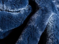 Faux Fur Plaid - Dark Blue - Floorpassion X Fred  - Copy
