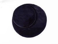 Fay Soft Dark Blue - Rond vloerkleed zacht