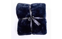 Faux Fur Plaid - Dark Blue - Floorpassion X Fred