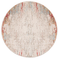 Floorpassion Safi 45 - Exclusief Rond vintage tapijt in multicolor
