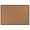 Floorpassion Sisal Outdoor 18 - Sisal vloerkleed voor buiten in donkerbruin met bruine band