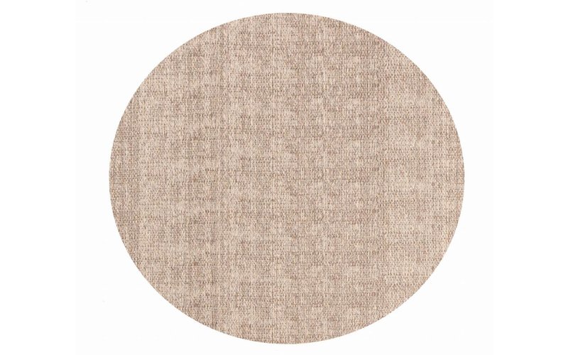 Barra 12 - Rond Outdoor vloerkleed in dessert sand beige