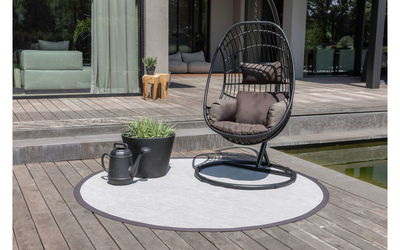 Botanique 23 - Rond Outdoor vloerkleed  - Natural Grey