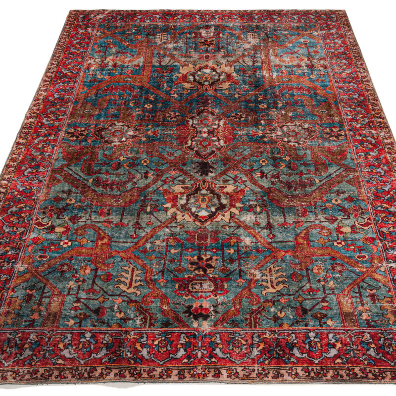 Demre - Uniek vintage vloerkleed in Multi kleurstelling