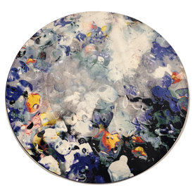 Fred van Leer Rond vloerkleed - Play Alive Blue 95