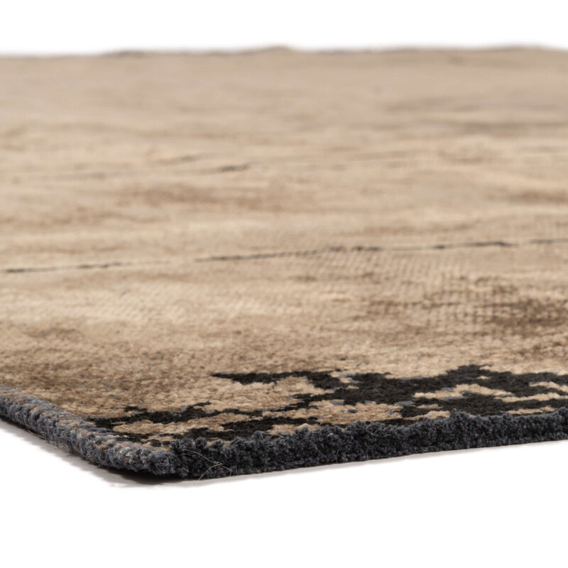 Velours vintage vloerkleed - Nobu 15 - Bruin