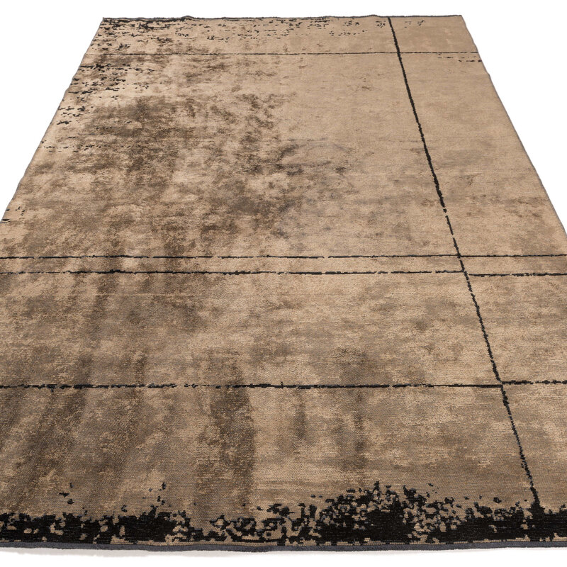 Velours vintage vloerkleed - Nobu 15 - Bruin