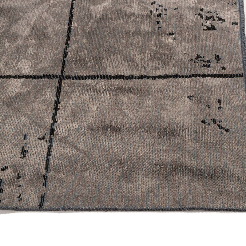 Velours vintage vloerkleed - Nobu 23 - Taupe