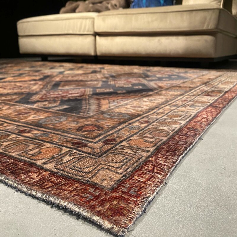 Bari - Uniek vintage vloerkleed in Multi kleurstelling