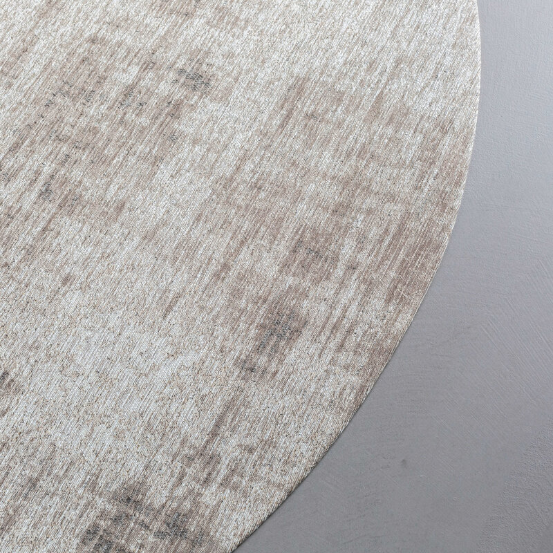 Réal 15 - Rond Vintage Vloerkleed beige