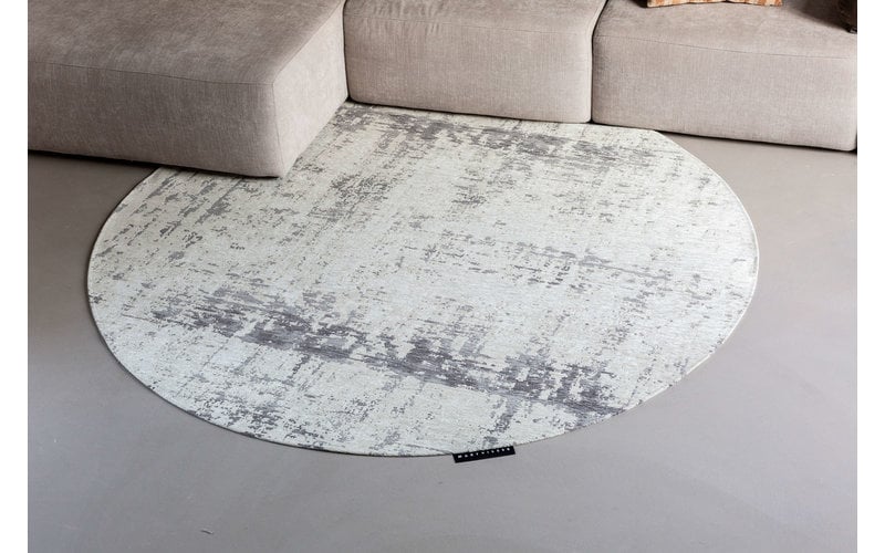 Prosper 23 Wolf Grey  - Rond vloerkleed Mart Visser