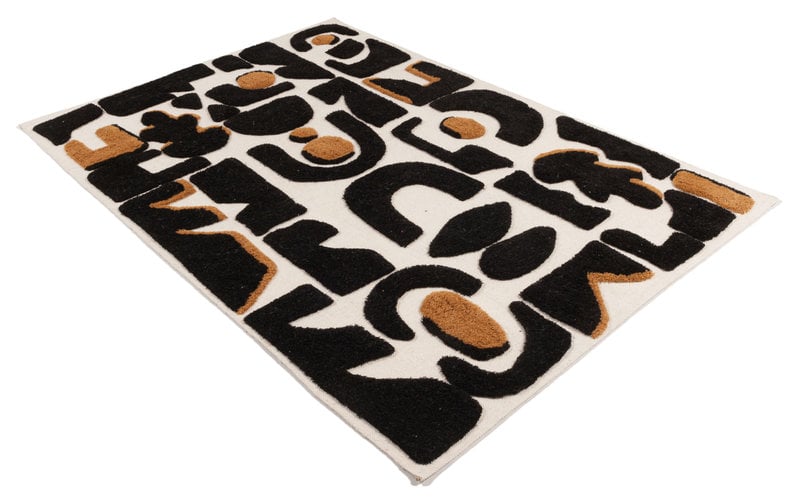 Duco Maison 25 - Luxe carved wollen vloerkleed met kunstzinnig patroon