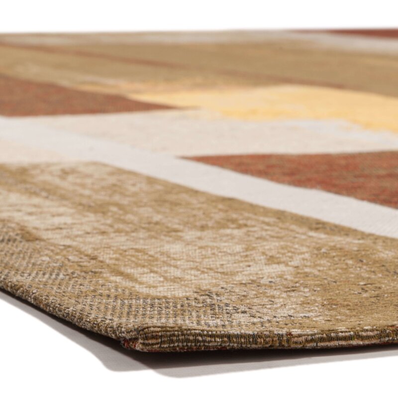 Taco 69 - Uniek vintage vloerkleed met warme multi kleuren