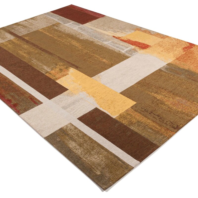 Taco 69 - Uniek vintage vloerkleed met warme multi kleuren